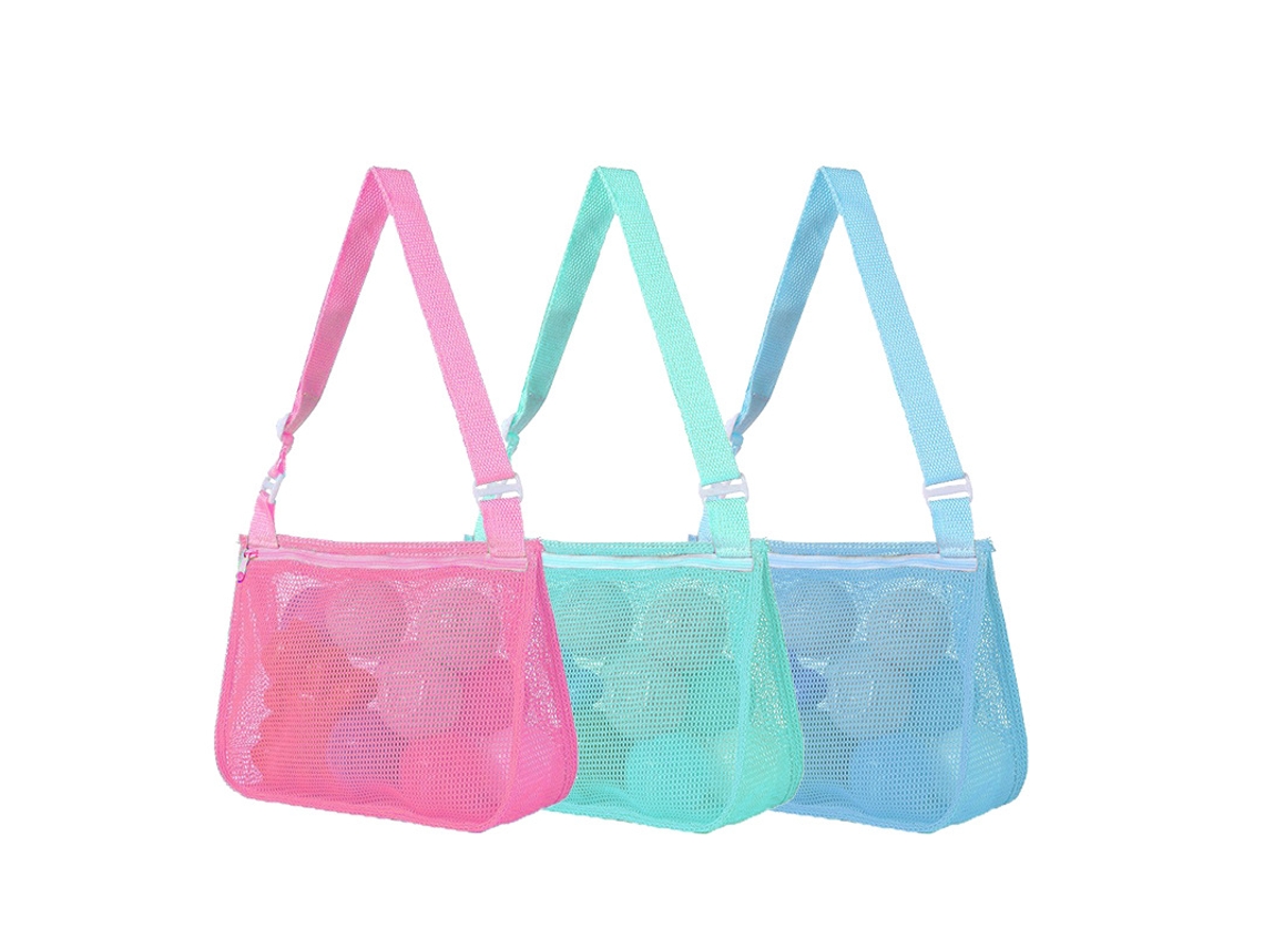 Conjunto 3 Bolsas De Armazenamento De Malha Para Brinquedos De Praia Yuysan 21x25x8cmbb03)