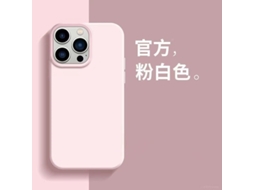 Capa Para Iphone 17 Em Silicone Líquido Rosa Com Proteção Total.