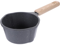 Panela Pequena Antiaderente De Alumínio Preto Para Cozinhar E Aquecer Óleo, Panela Multifuncional Pa Gokoco