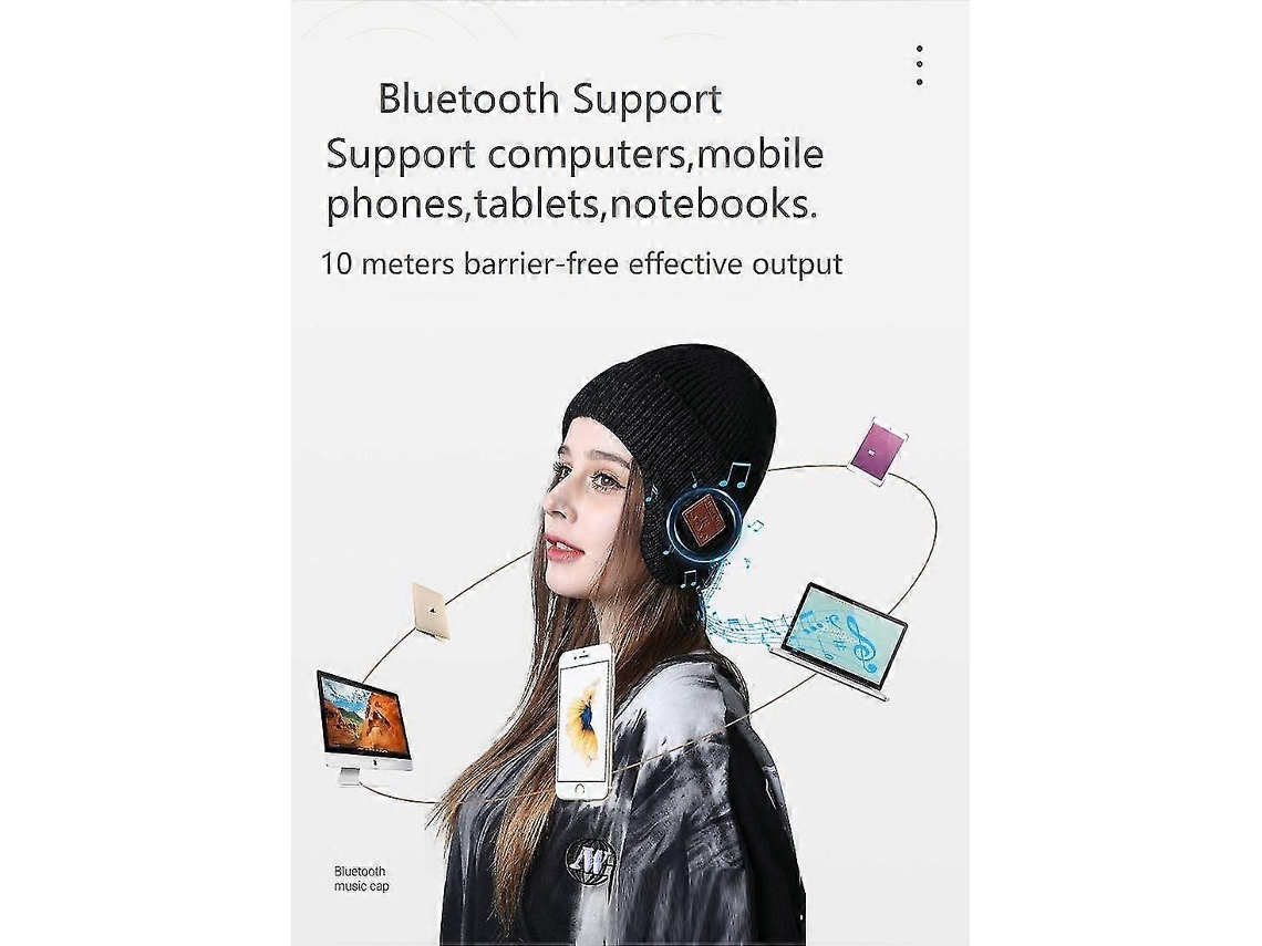 Boné Esportivo Lavável Com Bluetooth, Sem Fio E Com Função De Música Inteligente.