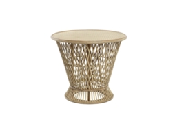 Mesa de Apoio DKD HOME DECOR (Bambu - 60 x 60 x 52 cm)