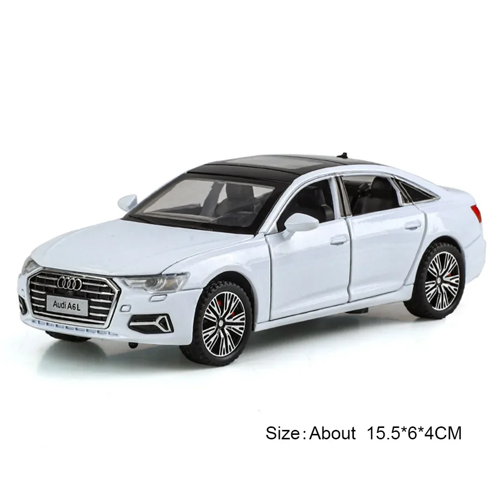 (a6l Branco) Escala 1:32 - Miniatura De Carro Esportivo Em Metal Fundido, Com Portas Que Abrem.