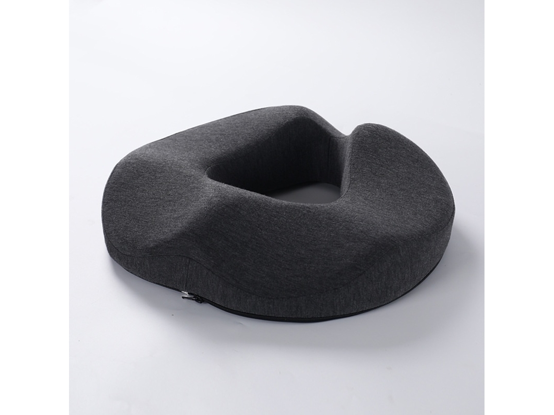 Almofada De Assento Ergonómica Em Espuma Viscoelástica, Cinzento-escuro Elysve