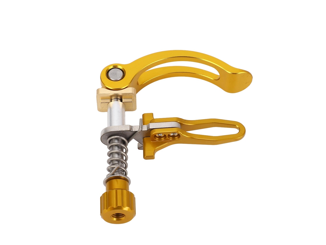Rebe-aclazadera De Posta De Asiento De Rápida Acero Aço Inoxidável Para Bicicletas Dobráveis 3sixty 31.8mm Ouro