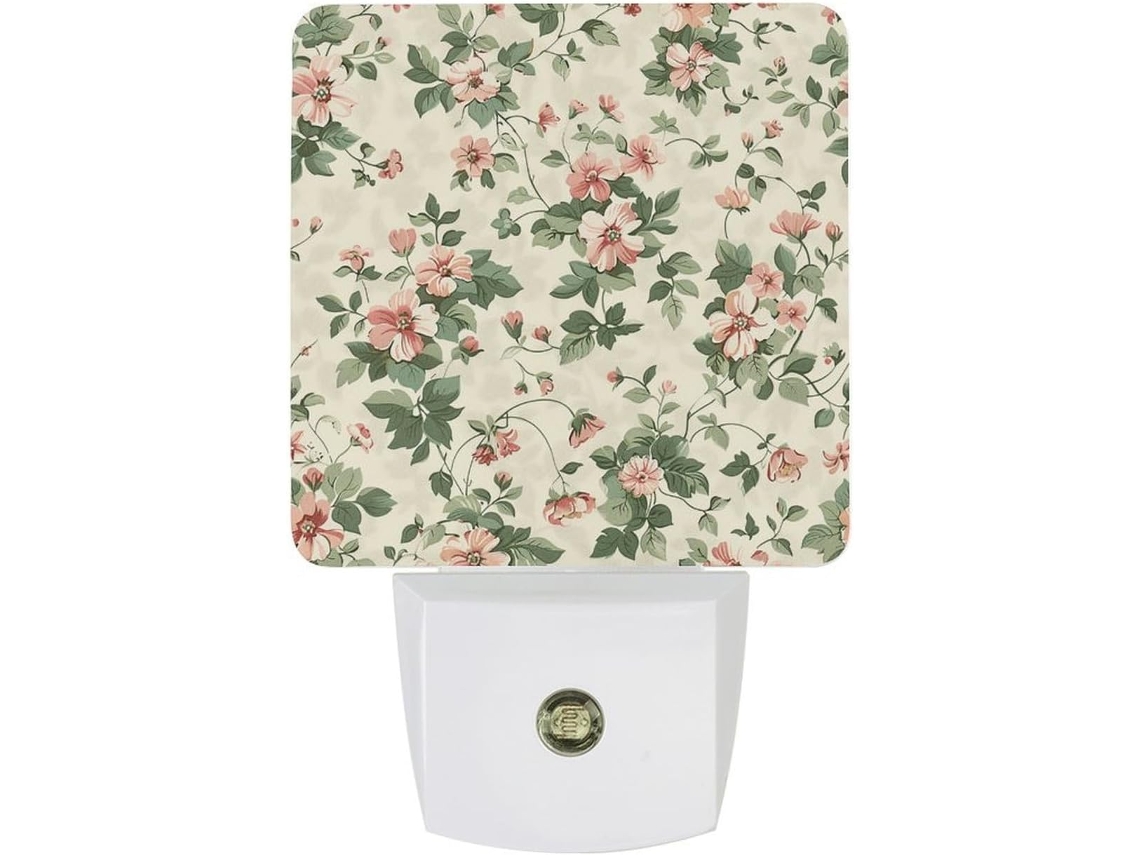 Luz Noturna Pequena Com Design Floral E Sensor Led, Luz Noturna Branca Quente Suave Banheiro, Quarto E