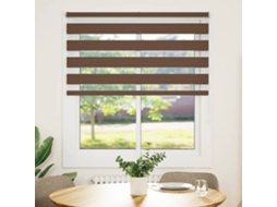 Maison Exclusive - Cortina De Zebra 135x150 Cm Largura Do Tecido 130,9cm Poliéster