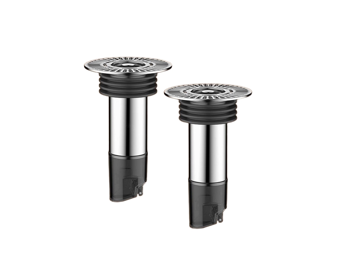 Conjunto De 2 Coletores De Cabelo Para Ralo De Chuveiro - Dispositivo Antirretorno, Filtro De Água Desodorizante De Aço Inoxidável De 10 Cm