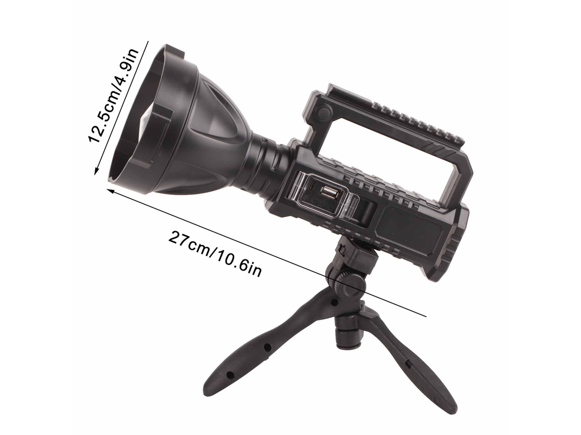 Laxiscreed Farol De Patrulha Led Recarregável Usb Para Uso Ao Ar Livre