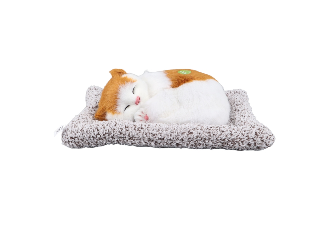Decoração De Gato Simulado Dormindo Carvão Bambu Remove Odor