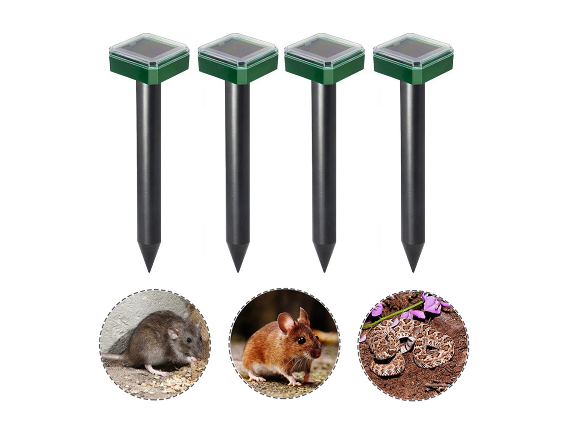Repelente solar ultrassônico para roedores, ratos, toupeiras e insetos jardim | S/MARCA