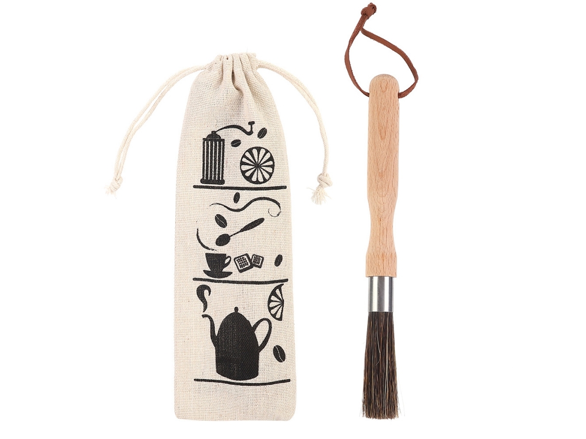 Acessório Para Moedor De Café Madeira, Cabo De Madeira, Escova De Limpeza, Para Dosagem, Limpeza Ou Manutenção No Preparo De Café Espresso