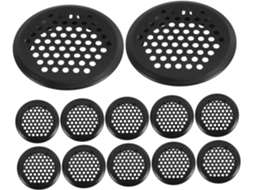Conjunto De 12 Peças De Tela Metálica Para Ventilação Em Armários E Móveis.