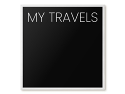 Magnetic Wall Board My Travels For The Office Espelharte (50x50 Cm)