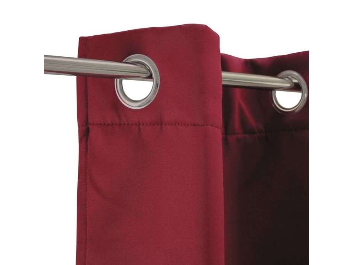 Cortina Blackout - The Deco Factory - Blackout - Bordeaux (vermelho Borgonha) - 140x250 Cm - 8 Ilhós