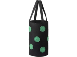 Set Of 2 Bolsas De Cultivo De Fresa Colgantes Con 13 Agujeros De Tela No Tejida Para Plantas Aromáticas