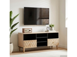 Vidaxl Móvel De Tv 100x33x46 Cm Madeira De Mangueira Maciça