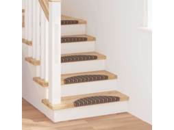 Vidaxl Tapetes Adesivos Para Escadas 15 Unid. 56 X 17 X 3 Cm Non-slip