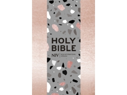 Livro NIV Pocket Rose Gold Terrazzo Soft-tone Bible with Zip de New International Version (Inglês)