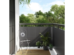 Vidaxl Tela De Varanda 500x90 Cm Vime Pe Antracite