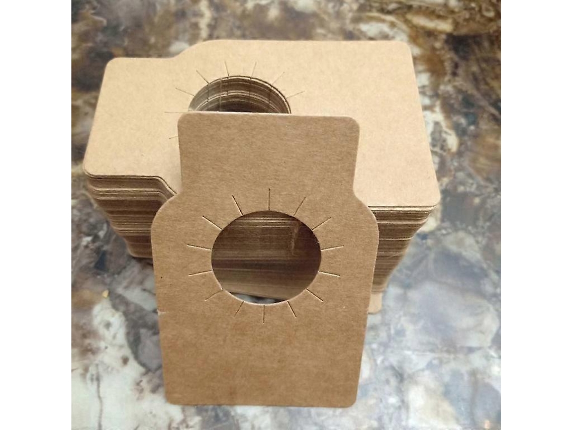 200 Etiquetas de Papel Kraft para Garrafas de Vinho, Etiquetas Descartáveis Marrons para Cava e Coleções de Vinícola