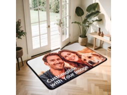 Tapete Personalizado Com Foto, Logotipo E Texto, Lavável À Máquina, Com Base Antiderrapante