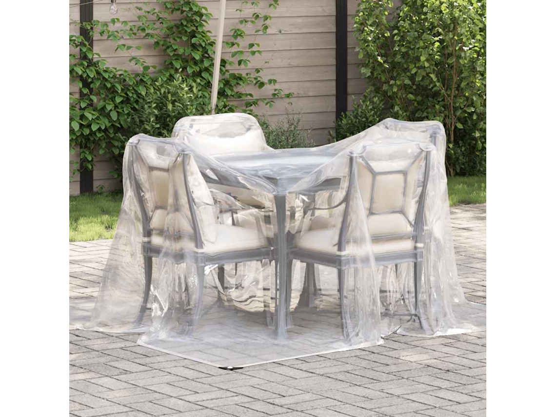 Vidaxl Lona Transparente Com Ilhós 2x2 M Polietileno