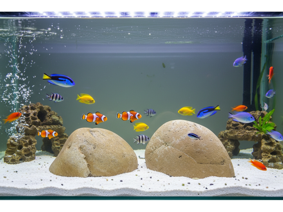 Seixos Decorativos Para Aquários Alpino Marrón / 25 Unidades