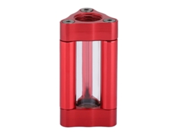 Filtro De Resfriamento De Água Para Computador De Acrílico B Slfil-t Duplo Com Rosca Interna G1/4' Vermelho