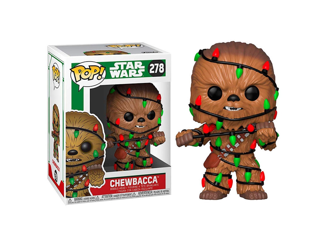 Figura Pop Star Wars Holiday Chewie Com Luzes