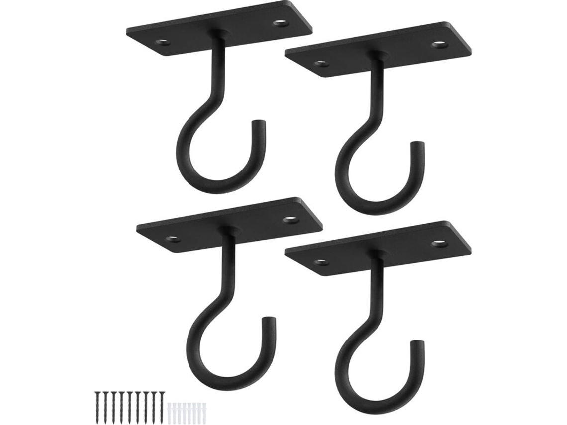 Conjunto de 4 Ganchos Teto para Pendurar Plantas, Ganchos de Parede 6, 35 Cm , Suporte para Plantas Ornamentais BRILVIBERA (2, 5 Polegadas)