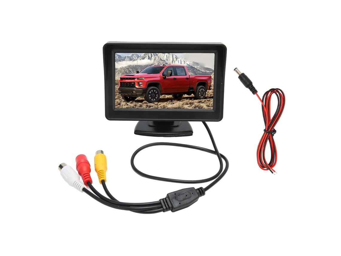 Aetheria monitor de Ré Lcd 4.3 Polegadas Rotativo 12v para Carro Caminhão Rv Minivan com Entradas Vídeo