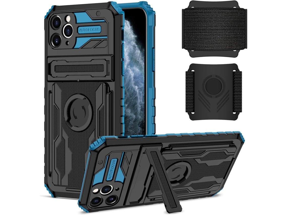 Capa Pode Usada Pulso para iPhone 11 Pro max HONGWE. Azul