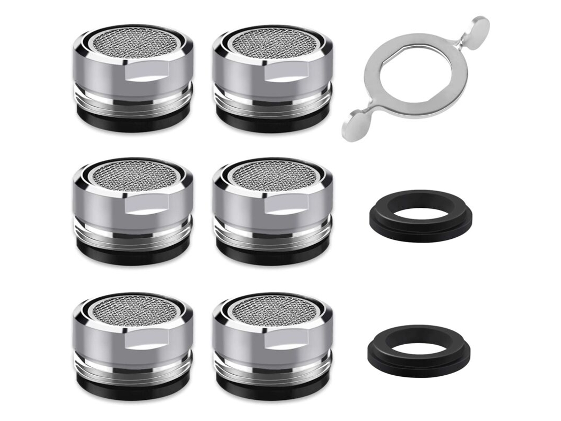 Filtro Para Torneira, Conjunto De 6 Arejadores Para Torneira M24 Com Filtro Economizador De Água