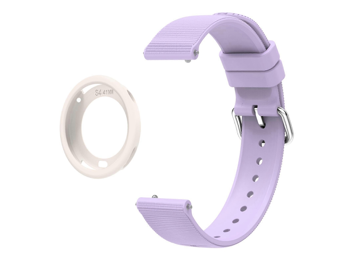 Pulseira De Silicone Texturizada Em Cor Sólida, Conjunto De Capas Protetoras De Silicone Para Xiaomi Watch S4 41mm