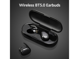 Fones De Ouvido Sem Fio Bt Intra-auriculares Esportivos Bt5.0 Controle Inteligente Por Toque Ergonômico Preto