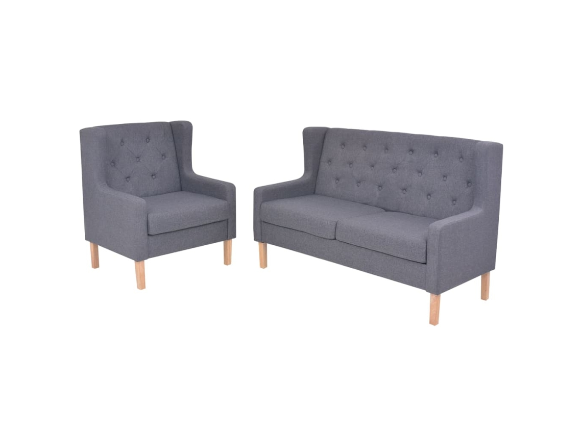 Sofa Set, Sofa Sets Vidaxl Cinzeto Tecido (n/a)