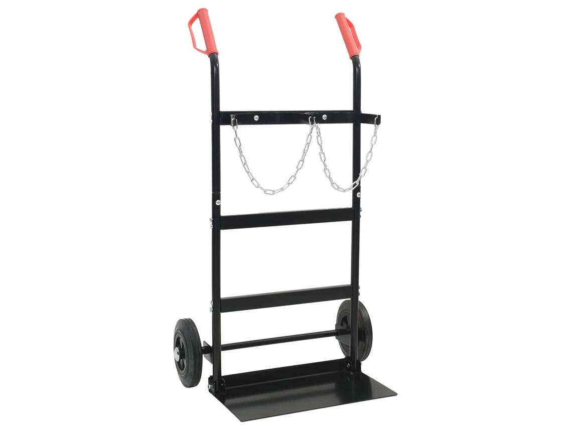 Carrinho de Mão Preto e Vermelho 63x43,5x110 cm Aço MAISON EXCLUSIVE