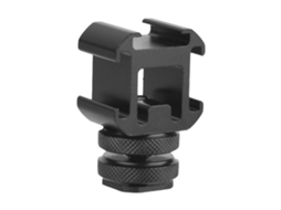 Adaptador De Suporte Extensível Com Base De Sapata Tripla Para Microfones E Acessórios De Gravação
