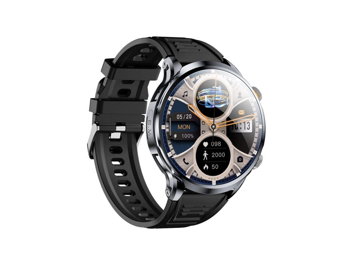 (preto) Smartwatch Ultrafino Com Tela Esférica De 1,95 Polegadas E Entrada Para Cartão._glo