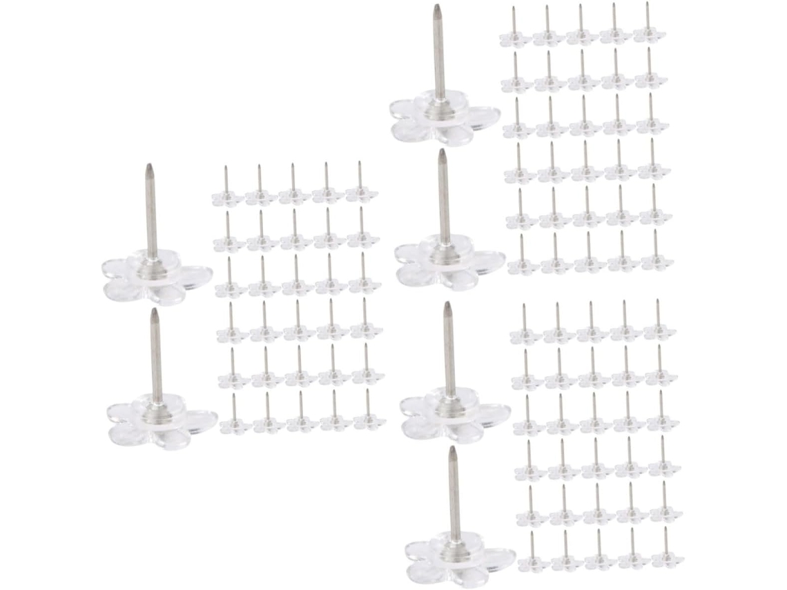 Tachinhas Transparentes Série 3 Acessórios Para Quadro De Cortiça