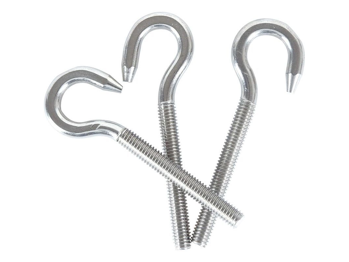 Parafusos Anel Gancho Nova Line M8 Aço Inox 304 Resistente à Corrosão