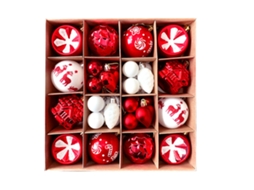 Laxiscreed Bola De Natal De 6cm Pintada E Electroplastificada Para Decoração De Árvore Indoor