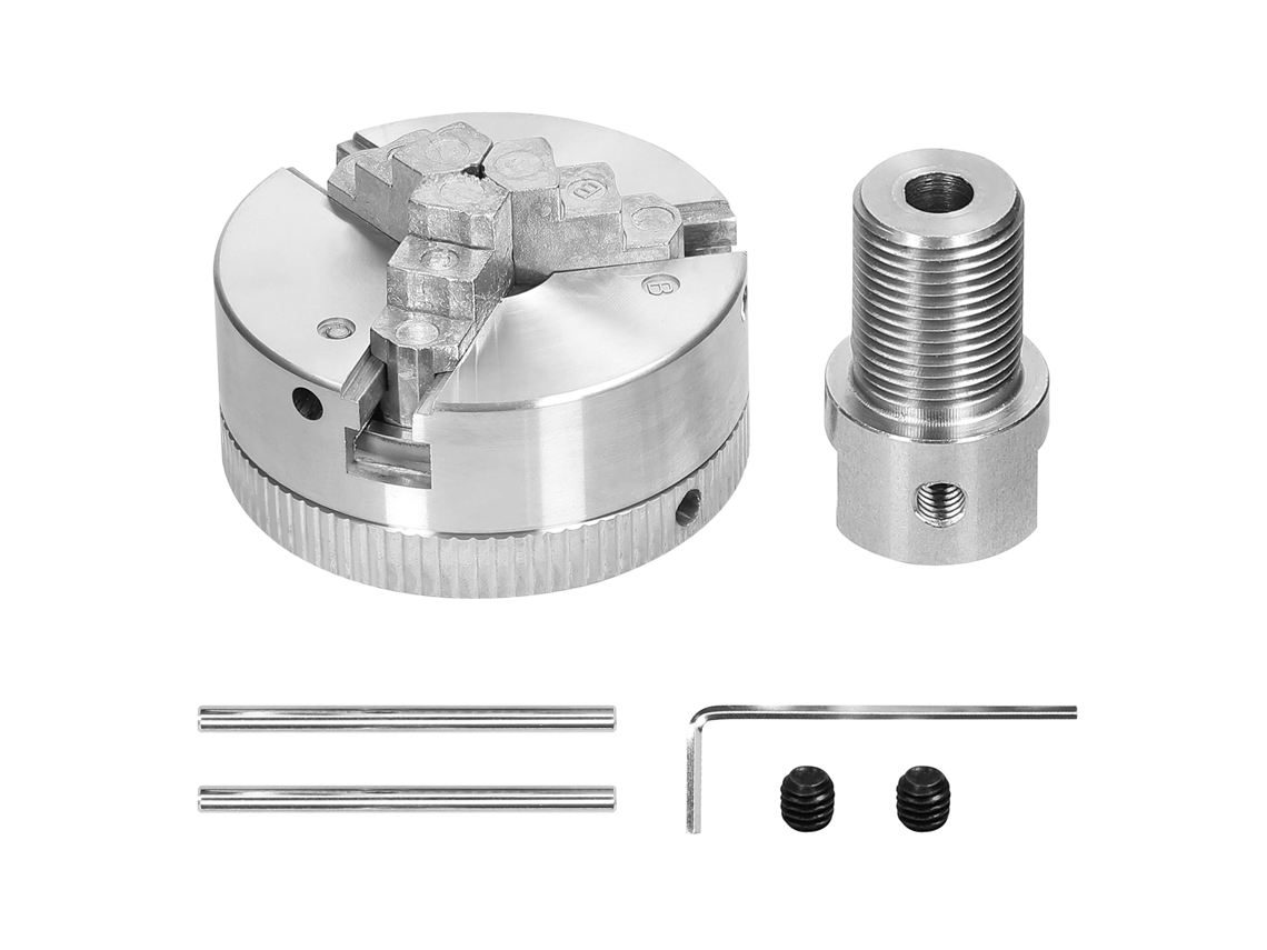 Mandril Para Torneiras De 3/4" Fauces Manual Auto-centrado Com Parafusos De Montagem Para Furação, Lixamento E Torneamento
