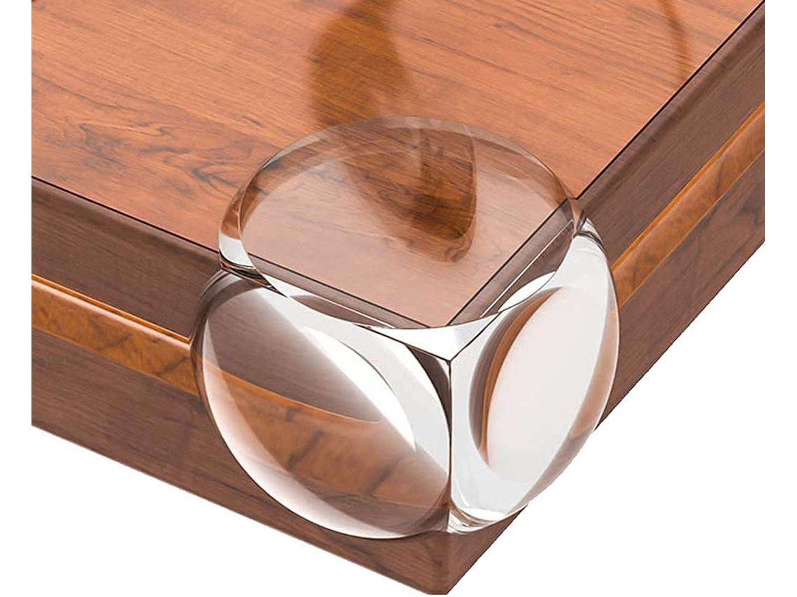 Conjunto De 10 Protetores De Canto De Silicone Transparente Anticolisão