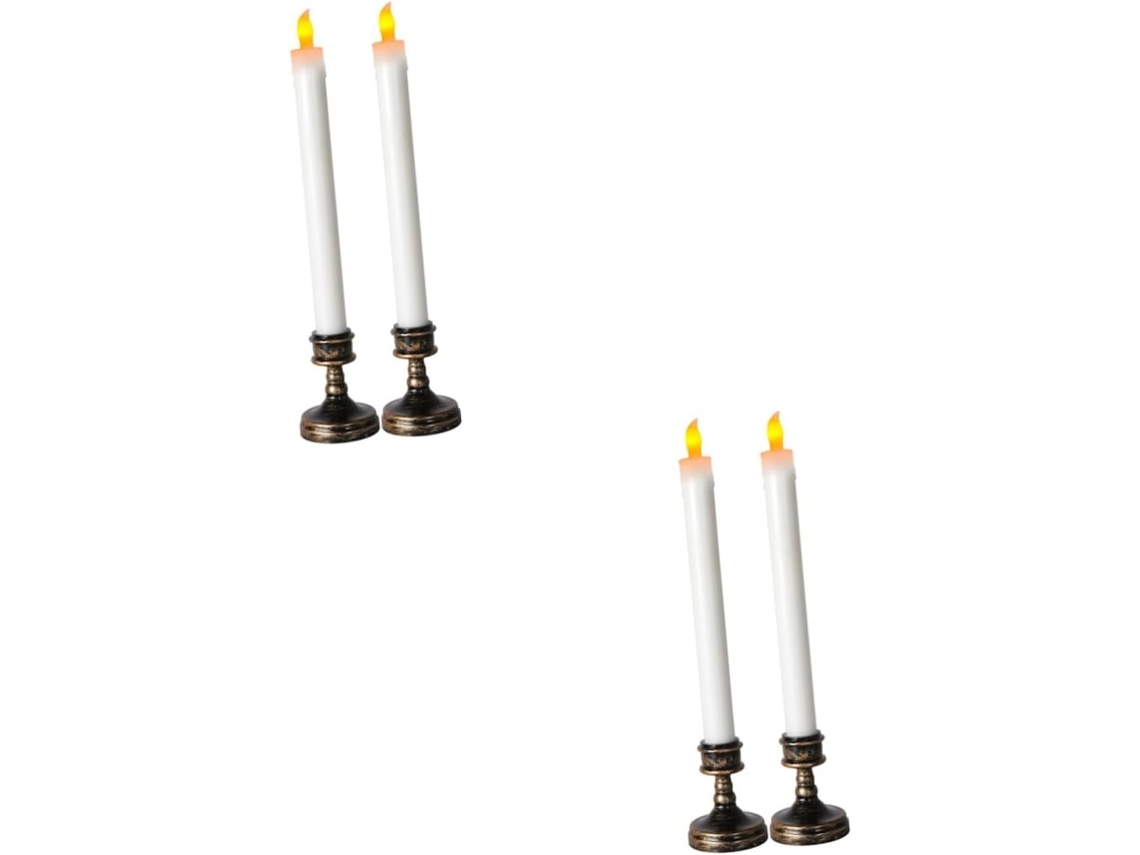 Vela Led Decorativa Sem Chama, Conjunto De 4 Velas, Para Casa E Quarto