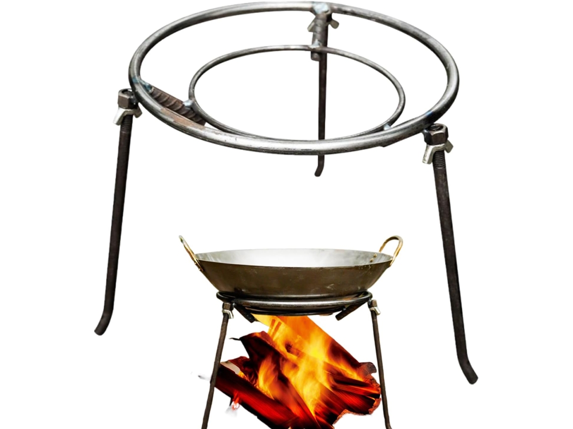 Tripé De Acampamento, Suporte Triangular Para Forno - Estrutura Dobrável Resistente Ao Calor