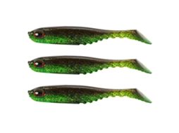 Soft Lure (bionic Fish Lure, Two-tone Design) 3-pack T-tail Soft Baits 105mm 9.2g