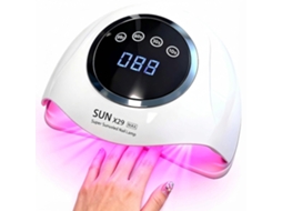 Secador Portátil Uv‑led Profissional 500w,90 Lâmpadas Led,sensor Inteligente,4 Temporizações,para Salão E Uso Doméstico,branco