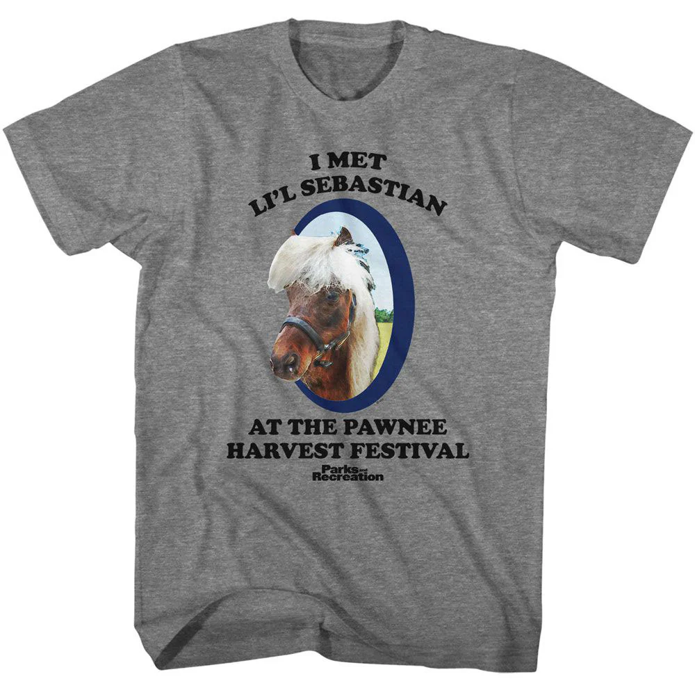 Rockinstone Parks And Recreation Parks And Recreation Met Lil Sebastian T-shirt（m）