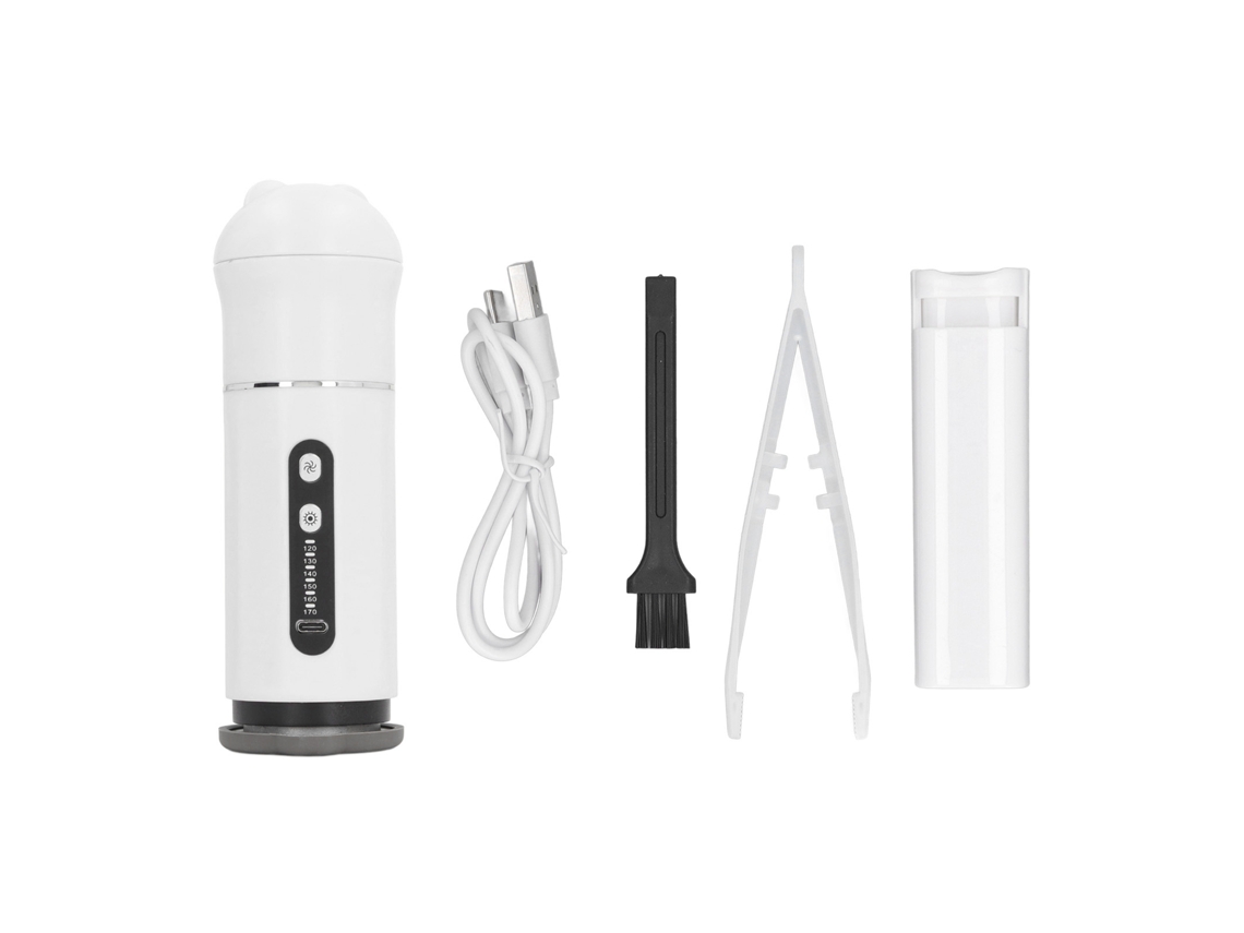 Remove linhos e ferro a vapor portátil recarregável mini para roupas e viagens branco S/MARCA